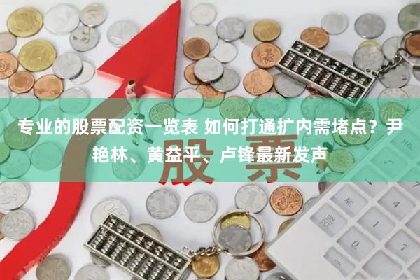 专业的股票配资一览表 如何打通扩内需堵点？尹艳林、黄益平、卢锋最新发声